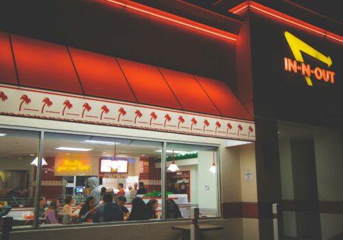 In-N-Out store filled with people